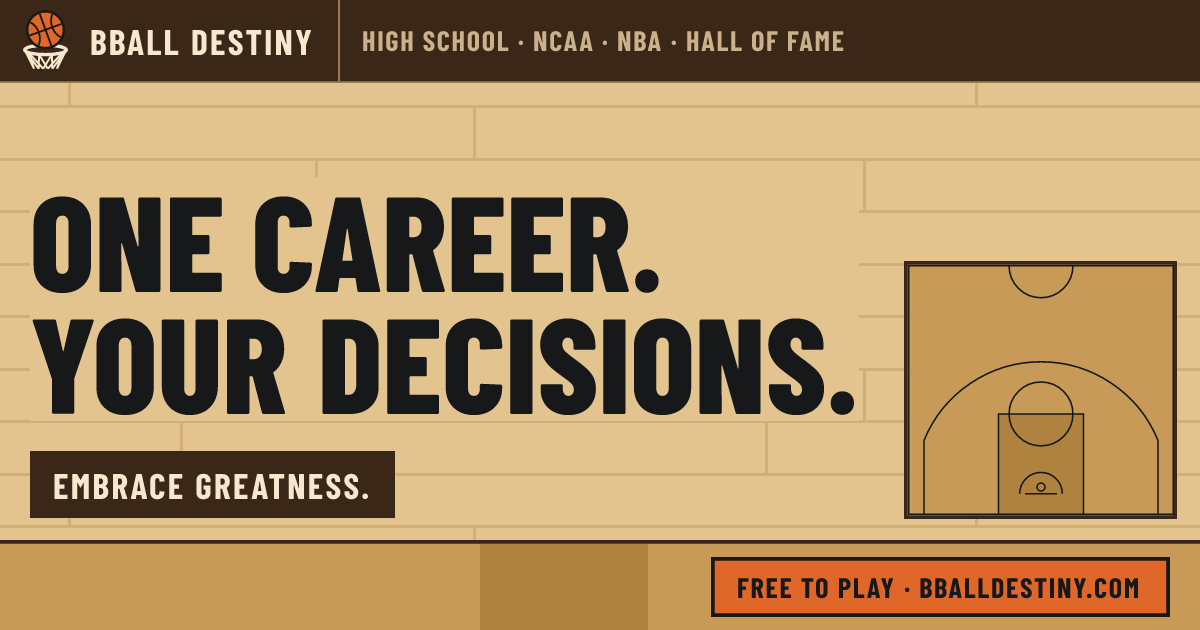 Bball Destiny | Basketball career simulator, free NBA game